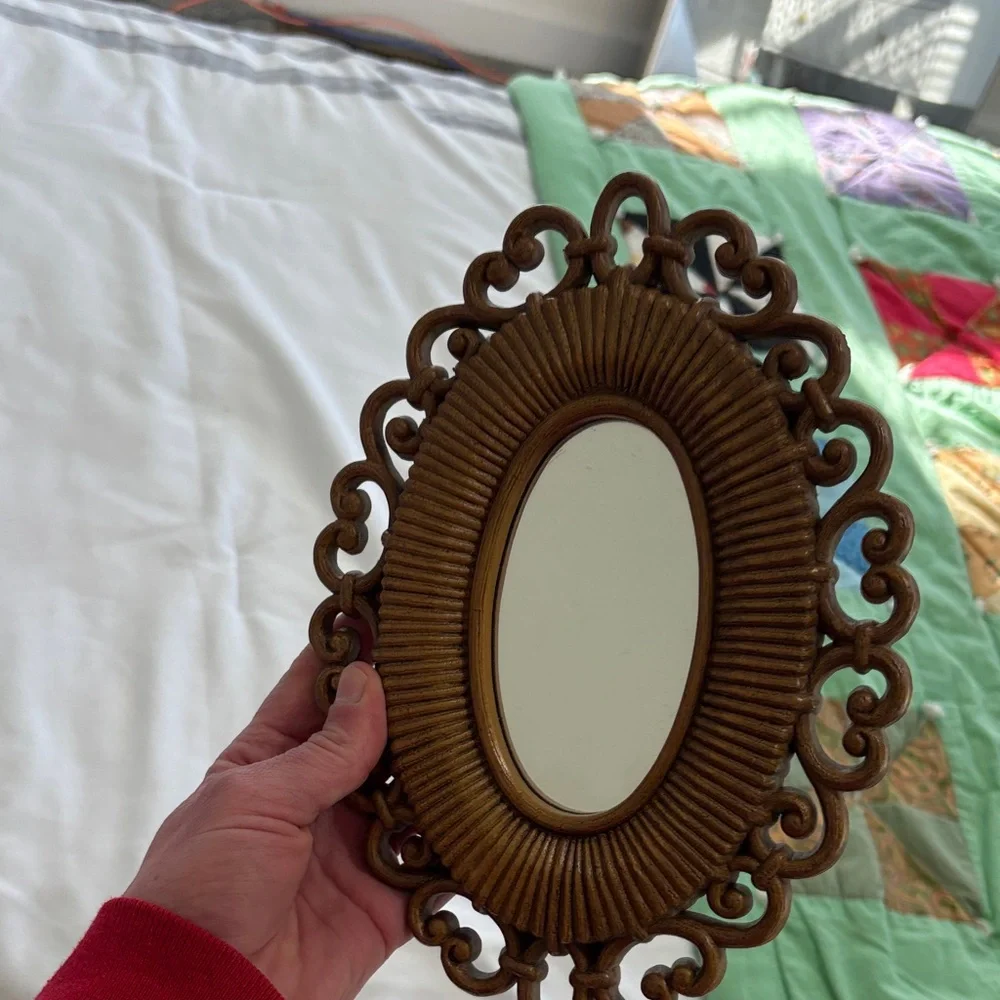 American Vintage Brown Ornate Wall Mirrors